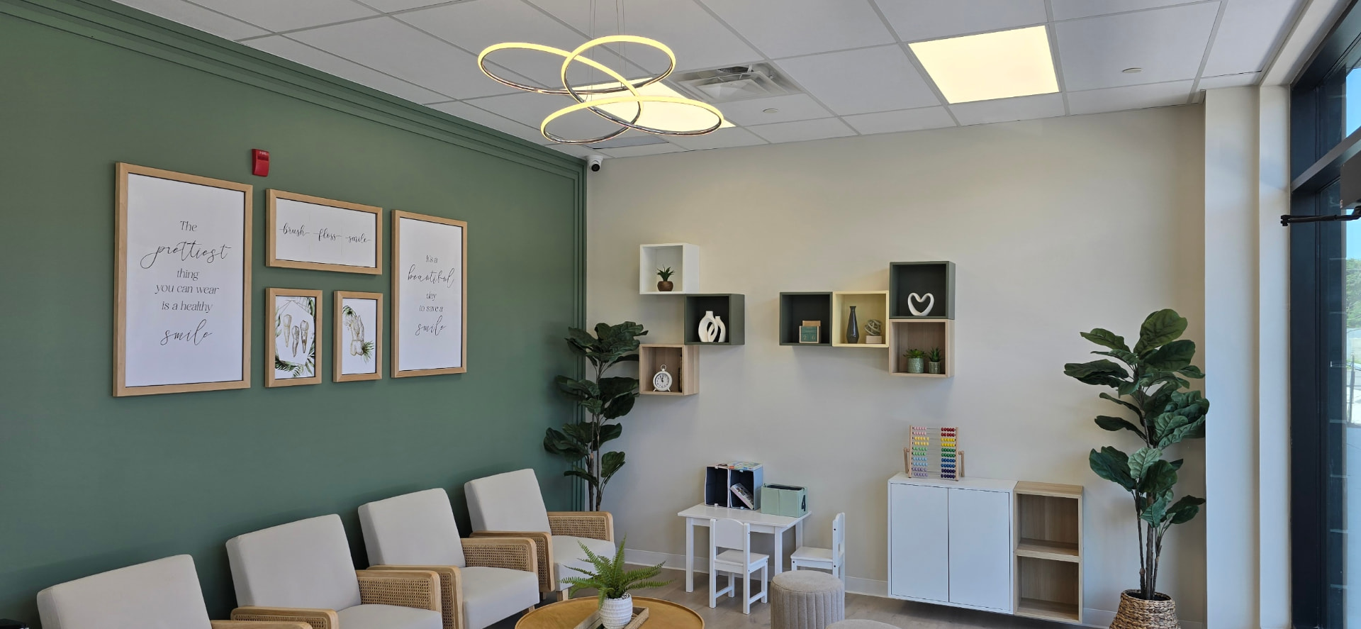 SmileHaven Dentistry reception and waiting area in Barrhaven, Ottawa